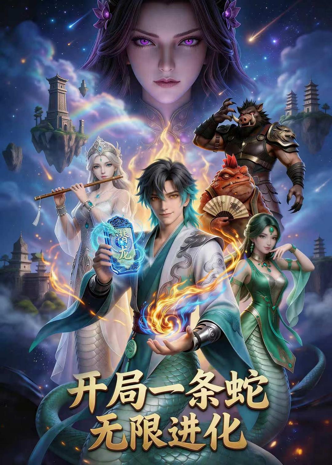 开局一条蛇，无限进化封面