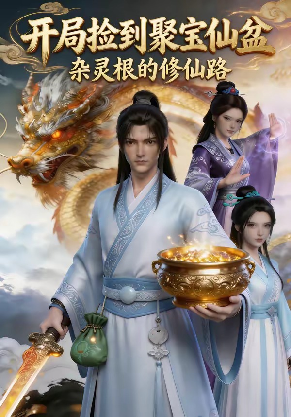 开局捡到聚宝仙盆，杂灵根的修仙路封面