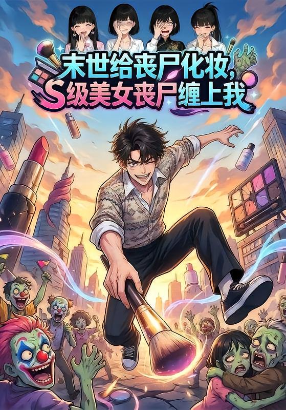 末世给丧尸化妆，S级美女丧尸缠上我封面