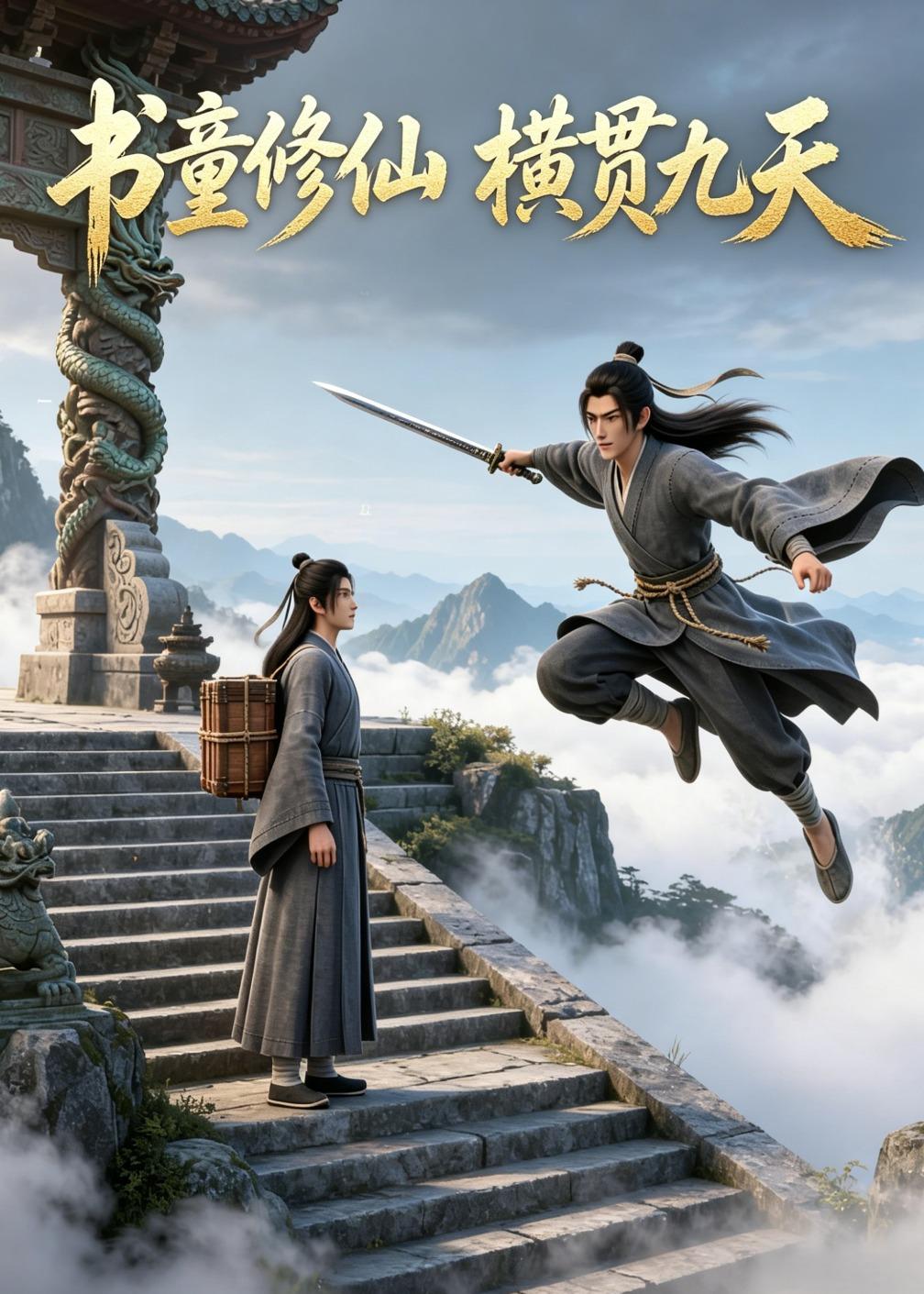 书童修仙，横贯九天封面