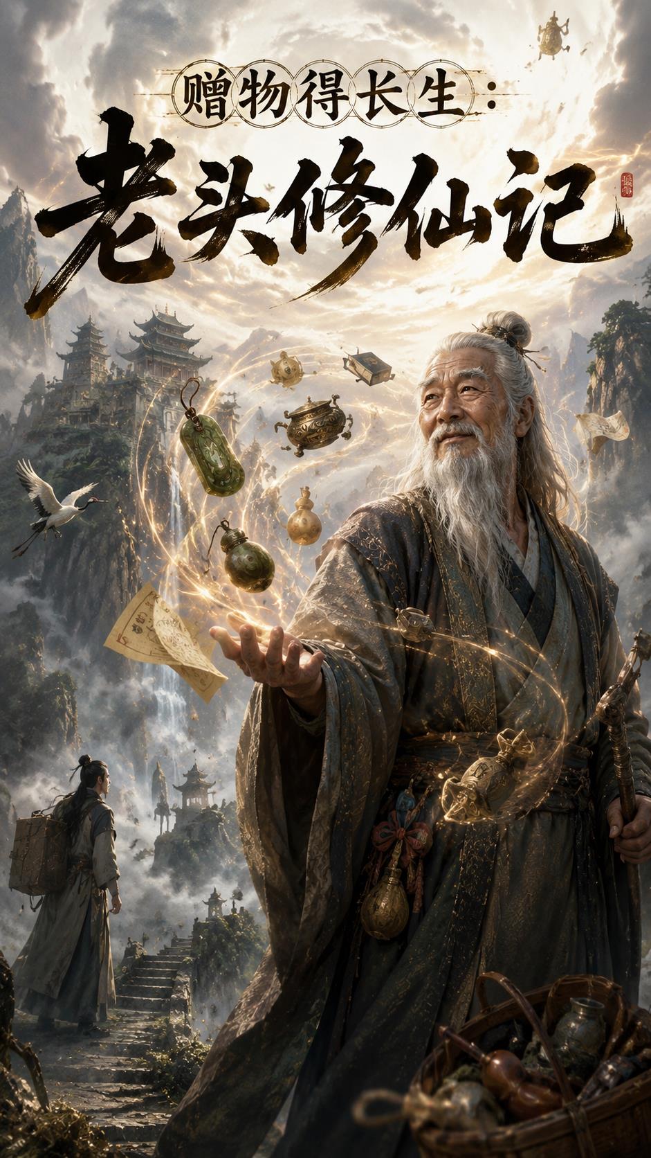 赠物得长生：老头修仙记封面